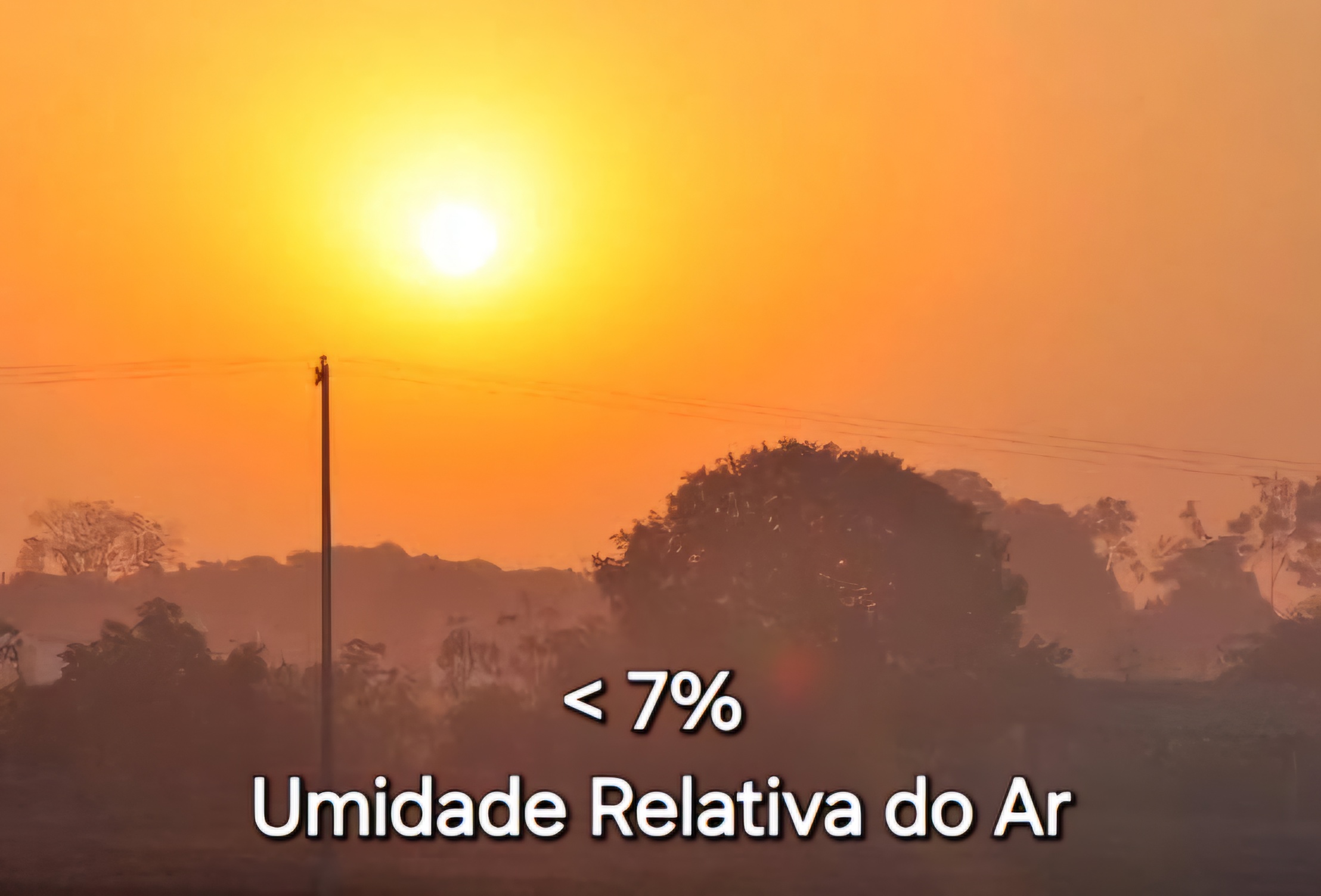 ALERTA VERMELHO EM BARRETOS: UMIDADE DO AR DESPENCA PARA 7% E COLOCA CIDADE EM ESTADO DE EMERGÊNCIA!